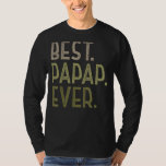 Mens Funny Papap for Grandad Fathers Day Best Papa T-Shirt