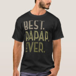 Mens Funny Papap for Grandad Fathers Day Best Papa T-Shirt