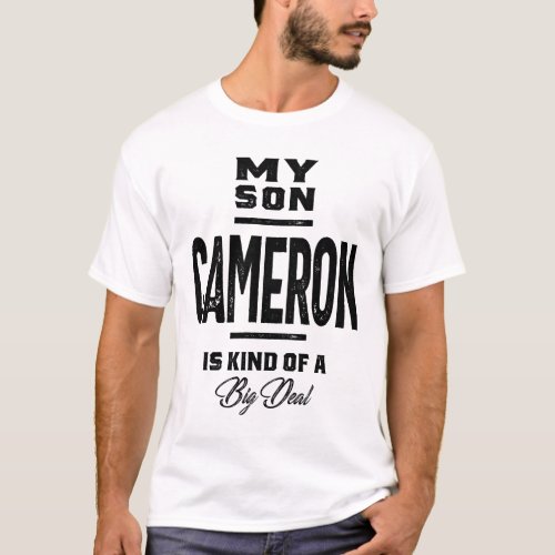 Mens Funny Personalized Name Cameron T_Shirt