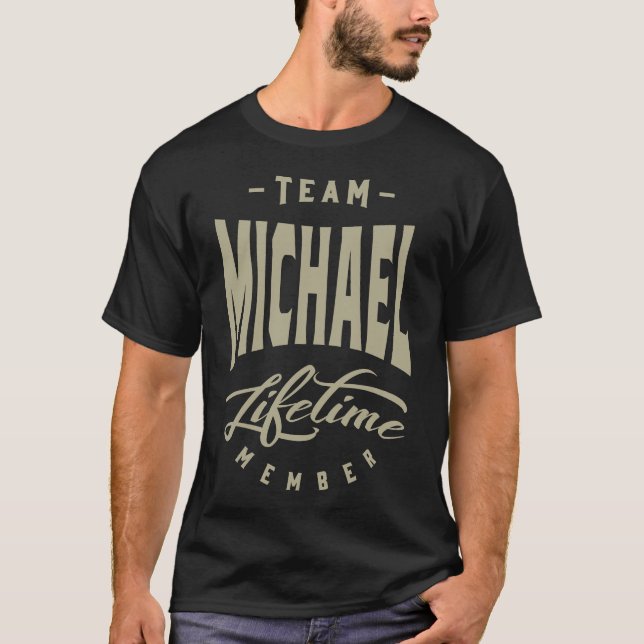 Mens Funny Personalized Name Michael T-Shirt (Front)