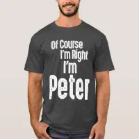  What Would Peter Do? Funny Sarcastic Personalized Name T-Shirt  : Clothing, Shoes & Jewelry