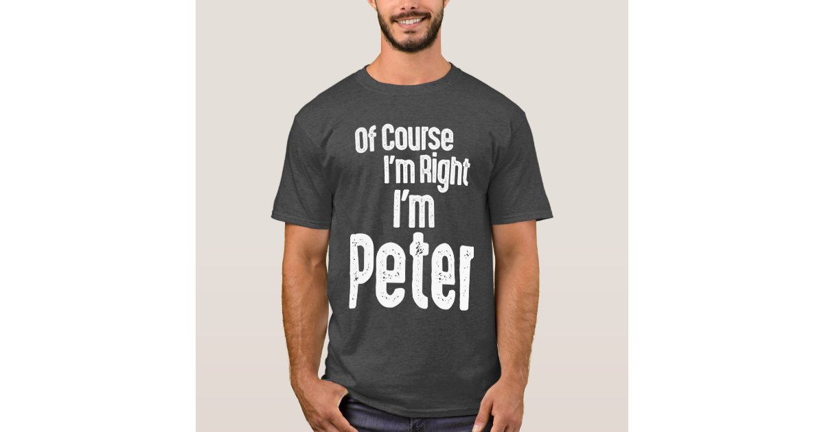  What Would Peter Do? Funny Sarcastic Personalized Name T-Shirt  : Clothing, Shoes & Jewelry