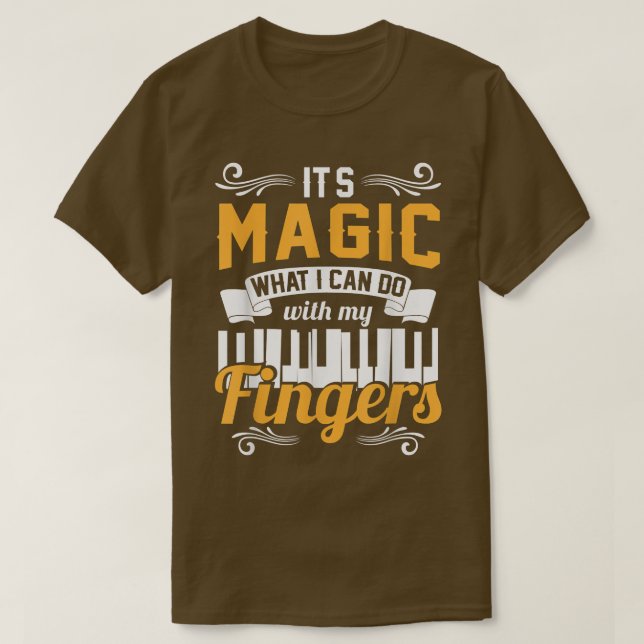 Mens Funny Piano Musician Music Lover Pianist  T-Shirt (Design Front)