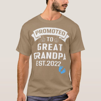 Mens Funny Promoted to Great Grandpa Est T-Shirt