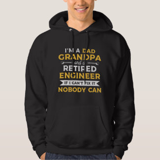 Mens Funny Retirement Outfit For A Retired Enginee Hoodie