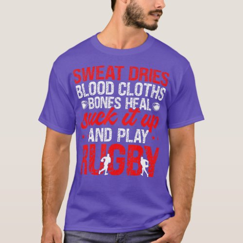 Mens Funny Rugby Player Sports Uk Play Rugby  T_Shirt