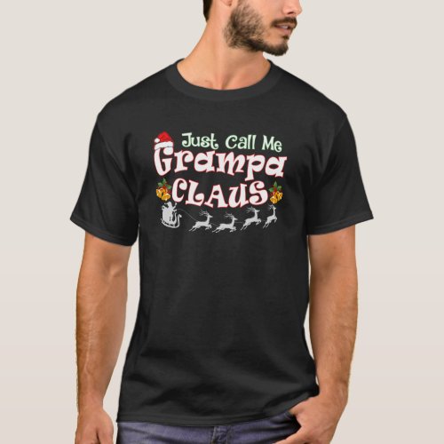 Mens Funny Santa Grampa Claus Christmas Matching F T_Shirt