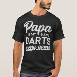 Mens Funny Shirt Darts Papa Gift T-Shirt