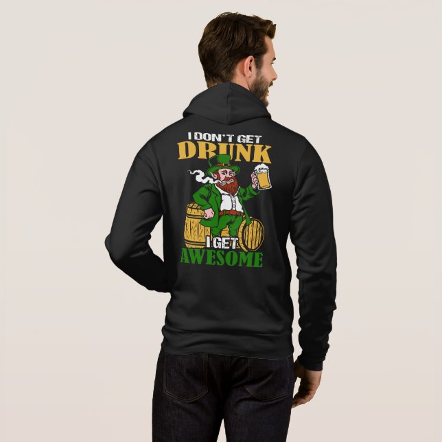 Mens Funny St.Patrick’s Day Hoodie (Back Full)