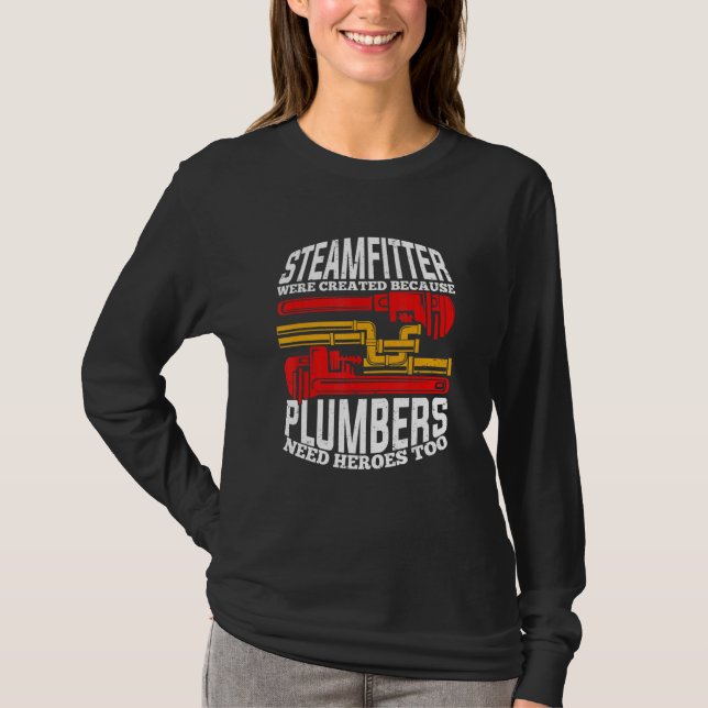 Mens Funny Steamfitter Pipefitter T-Shirt (Front)