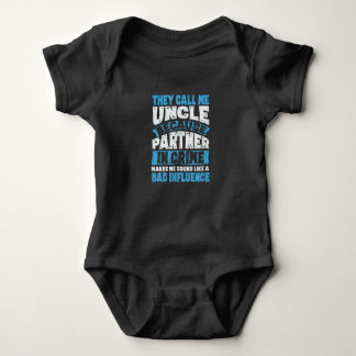 Mens Funny Uncle Gifts From Niece and Nephew Baby Bodysuit