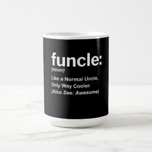 Mens Funny Uncle Shirt Mens Funcle Definition Gift Coffee Mug