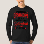 Mens Funny Volleyball Lover Graphic Grandpas And M T-Shirt