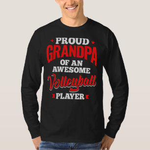 Mens Funny Volleyball Lover Graphic Grandpas And M T-Shirt