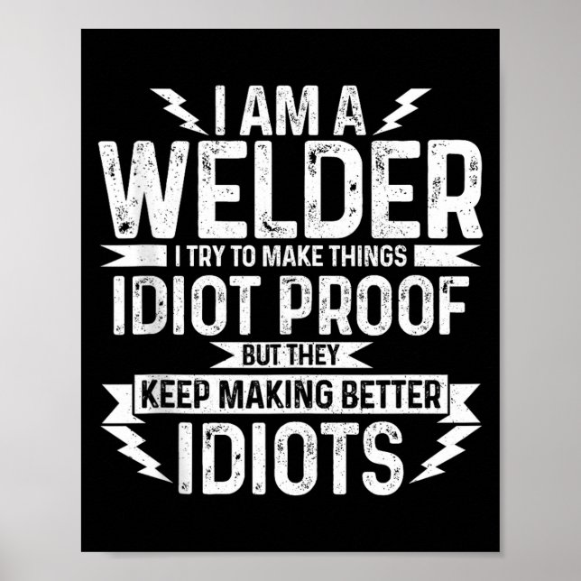 Mens Funny Welder &amp; Apparel Tank Top  Poster (Front)