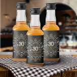 Mens Funny Whiskey 30th Birthday<br><div class="desc">Celebrate the big 3-0 with style and humor with this vintage whiskey label-inspired birthday design. The black, gold, and white typography is ornate and elegant, giving it a classic retro vintage feel. Perfect for man (or woman!) in your life who loves their scotch, spirits, bourbon, and other liquor drinks. Features...</div>