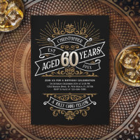 Mens Funny Whiskey 60th Birthday