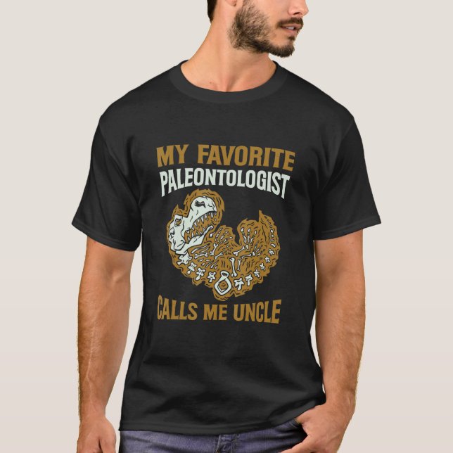 Mens Future Paleontology Quote For An Uncle Of A P T-Shirt (Front)