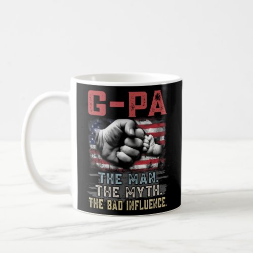 Mens G_Pa The Man The Myth The Bad Influence Ameri Coffee Mug