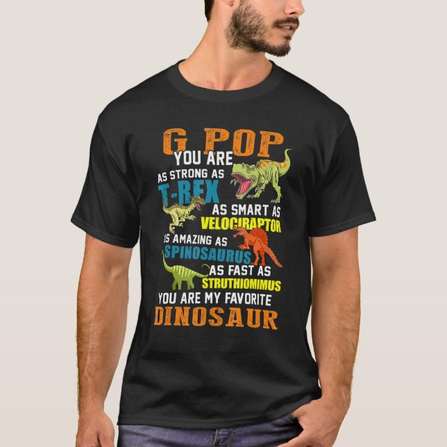 Mens G Popsaurus T Rex Dinosaur G Pop Saurus Famil T-Shirt (Front)