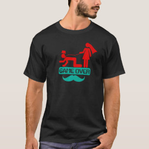 Mens Game Over Bachelor Party T-Shirt