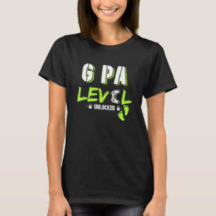 Mens Gaming G Pa Level Unlocked Gamer Leveled Up F T-Shirt