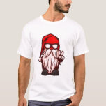 Men's Gangsta Gnome Santa Design   Funny Christmas T-Shirt