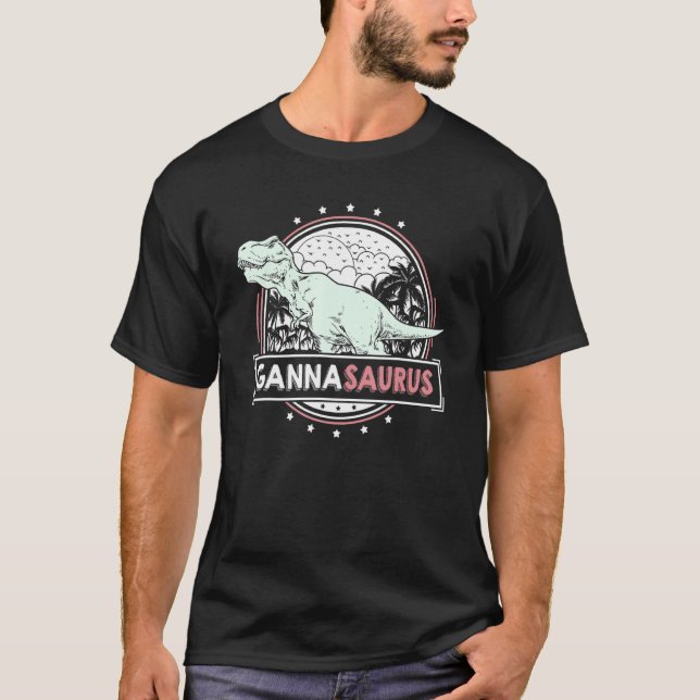 Mens GannaSaurus Ganna idea for Women Mother's Day T-Shirt (Front)