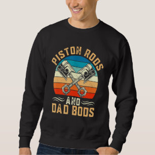 Mens Garage Vintage Mechanic - Piston Rods And Dad Sweatshirt
