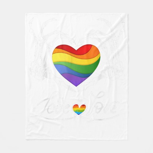 Mens Gay Agenda  Pride Love LGBT Tee  Fleece Blanket