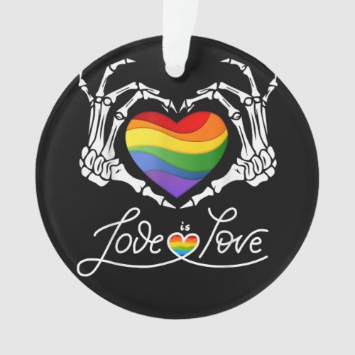 Mens Gay Agenda  Pride Love LGBT Tee  Ornament