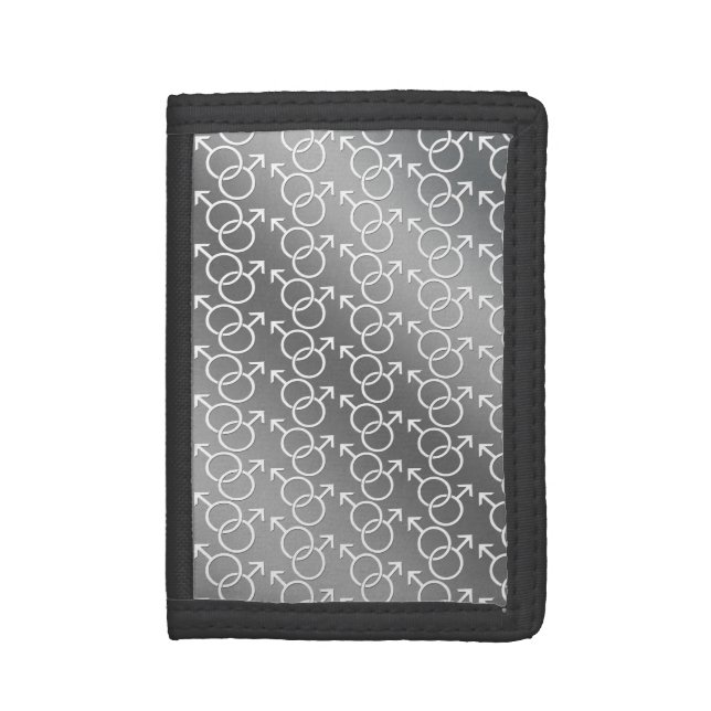 Men's Gay Pride Wallets Same-Sex Love Gifts (Front Vertical)