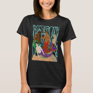 Mens Gay Theme Mermen Four Handsome Ethnic Merman T-Shirt
