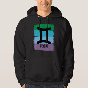Mens Gemini Zodiac May Birthday June Born Symbol A Hoodie
