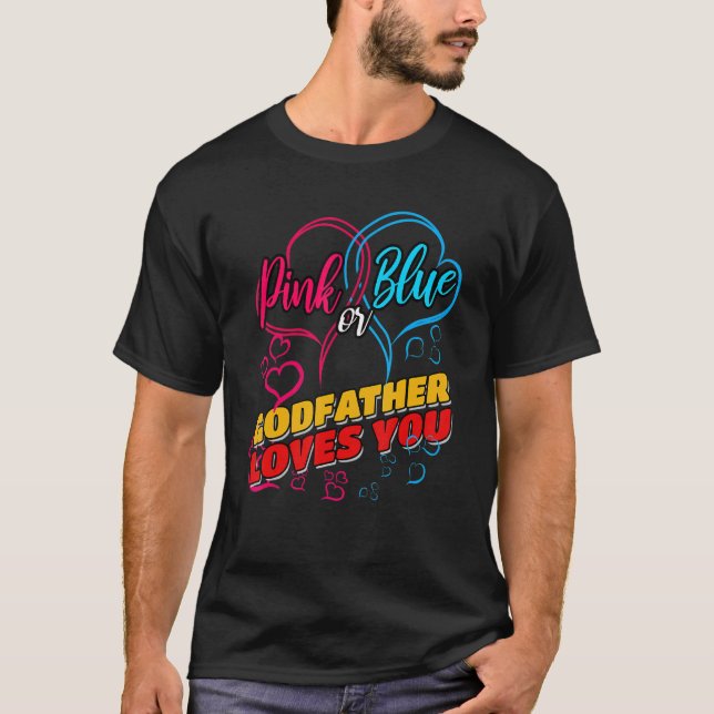 Mens Gender Reveal Party Team Baby Shower Pinkness T-Shirt (Front)