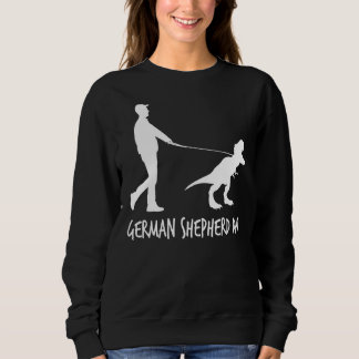 Mens German Shepherd Dad Dinosaur Gsd Owners Fath Sweatshirt