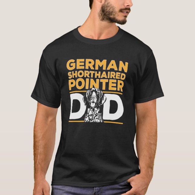 Mens German Shorthaired Pointer Dad GSP Dog T-Shirt (Front)