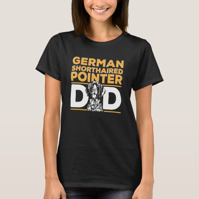 Mens German Shorthaired Pointer Dad GSP Dog T-Shirt (Front)