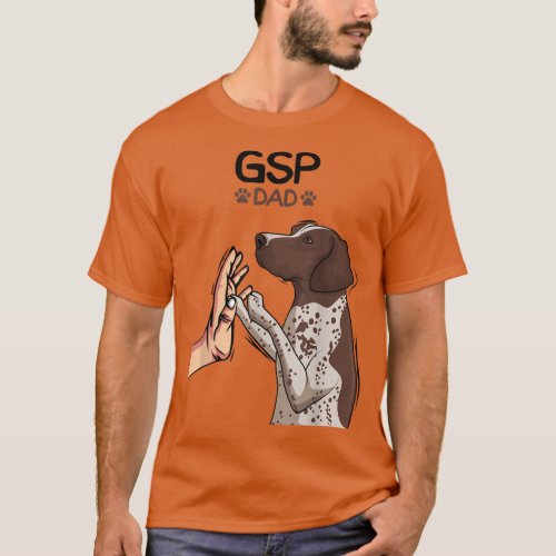 Mens German Shorthaired Pointer GSP Dog Dad  T_Shirt