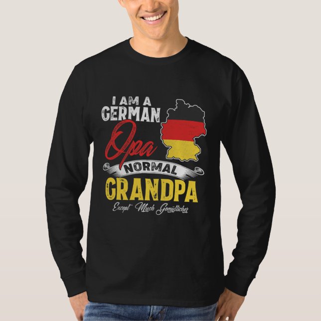 Mens Germany German Opa Funny Grandpa Tee For Men (Front)