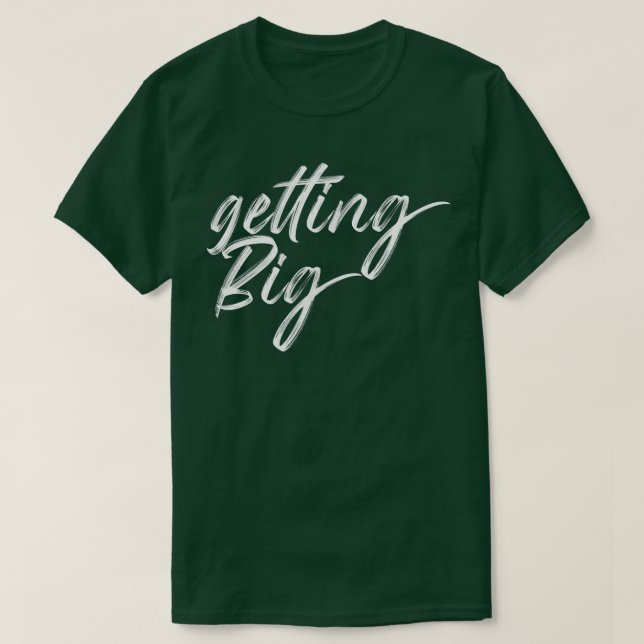 Mens GETTING BIG Gym Fitness Workout Bodybuilding  T-Shirt (Design Front)