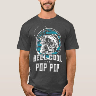 Mens Gift For Fathers Day TeeReel Cool Pop Pop Fis T-Shirt