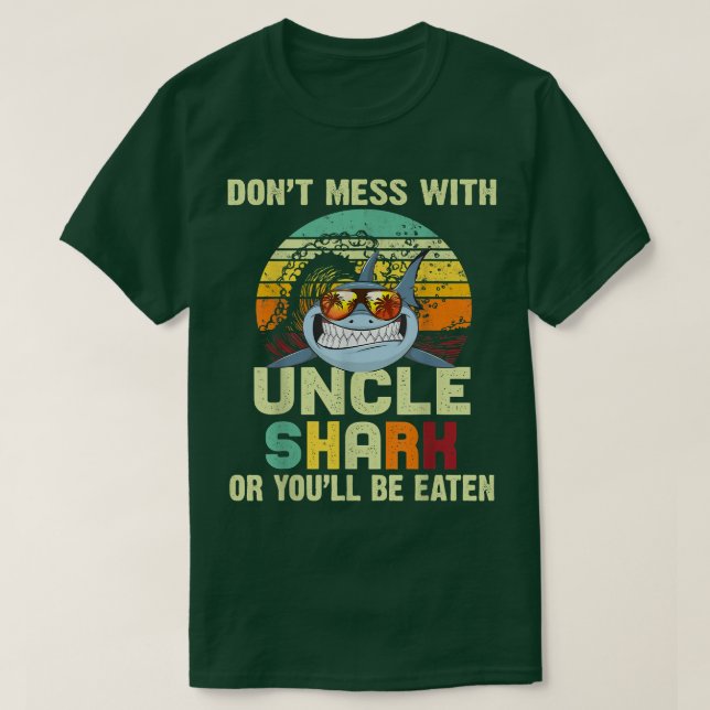 Mens Gift Tee For Uncle  Dont Mess With Uncle Shar (Design Front)