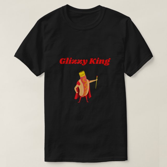 Mens Glizzy king hot dog  T-Shirt (Design Front)