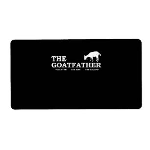 Mens Goat Far Pet Lover Fars Day Label