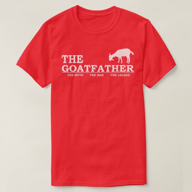 Men's Goat Father  Pet Lover Father's Day Gift Tee (Design Front)