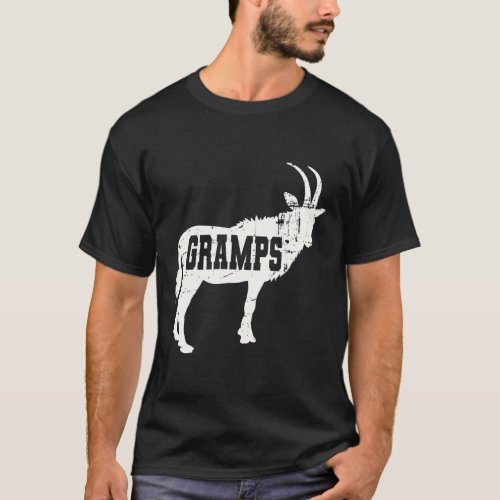 Mens Goat Gramps Greatest Grandpa Of All Time T_Shirt