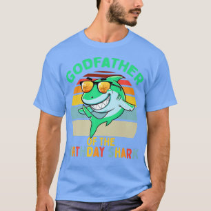Mens Godfather of the Shark Birthday Matching Fami T-Shirt