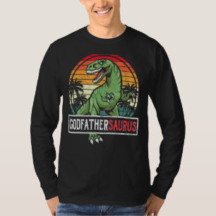Mens Godfathersaurus Rex Dinosaur Godfather Saurus T-Shirt