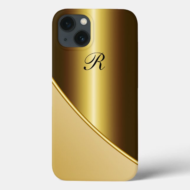 Men's Gold Business Case-Mate iPhone Case (Back)